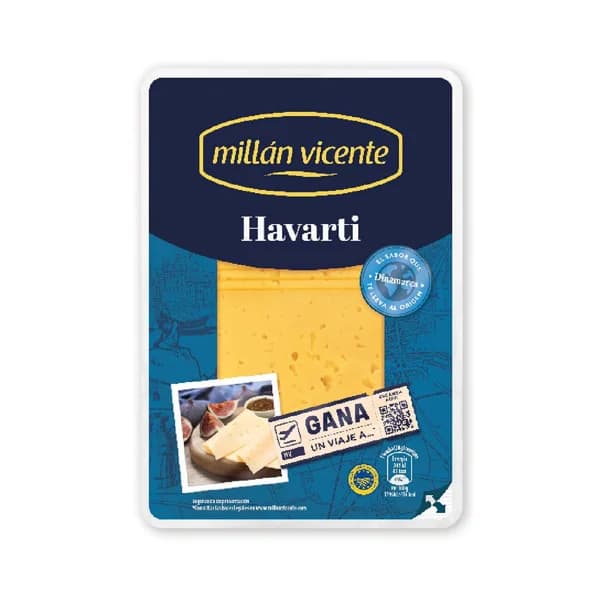 MILLÁN VICENTE Queso en lonchas Havarti MILLÁN VICENTE 240 g. - 0.24 kg - Imagen del producto en Findit