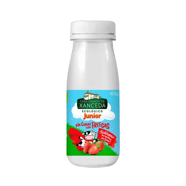 CASA GRANDE DE XANCEDA Leche fermentada ecológica con Lcasei y sabor a fresa 165 g. - 0.16 kg - Imagen del producto en Findit