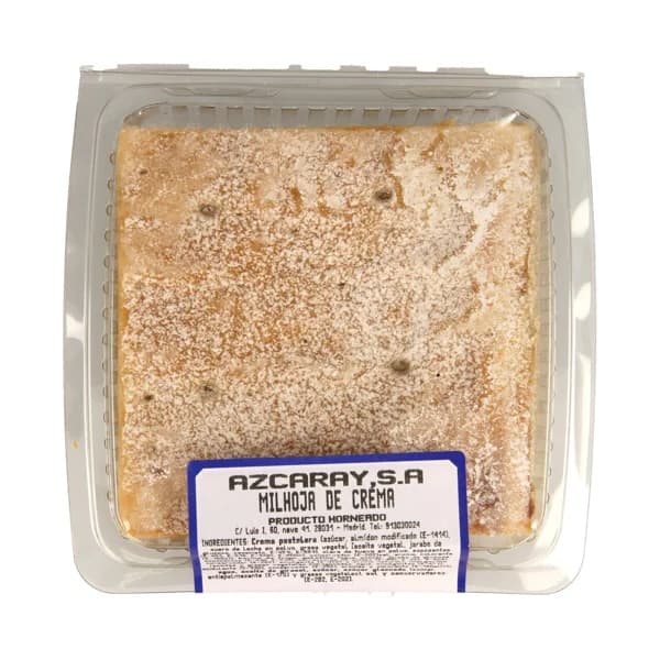 Milhoja rellena de crema 150 g. - 0.15 kg - Imagen del producto en Findit