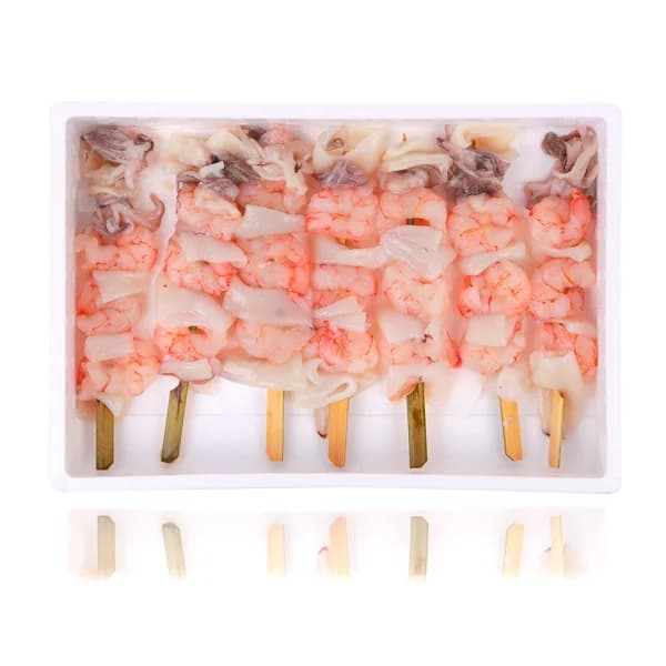 DELFÍN Brocheta de gambón y calamar 70g - 1 ud - Imagen del producto en Findit