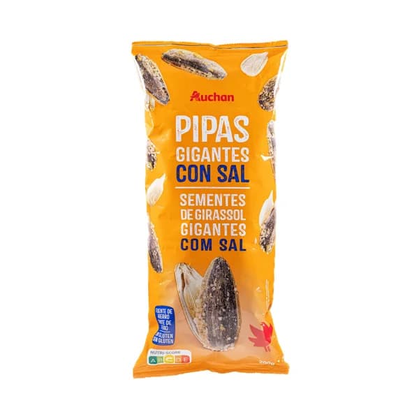 PRODUCTO ALCAMPO Pipas grandes con sal PRODUCTO ALCAMPO 200 g. - 0.2 kg - Imagen del producto en Findit