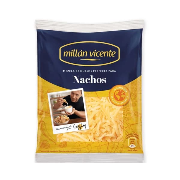 MILLÁN VICENTE Queso rallado especial nachos 140 g. - 0.14 kg - Imagen del producto en Findit