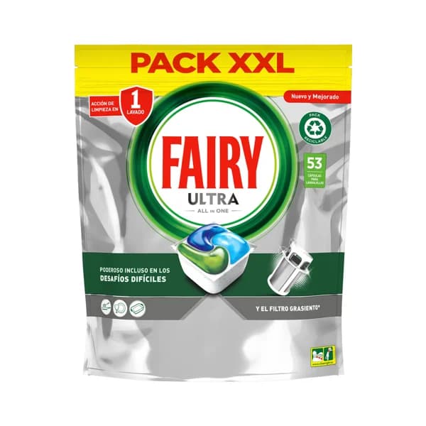 FAIRY Detergente para lavavajillas a máquina FAIRY Ultra 53 lavados, 790 g. - 0.79 kg - Imagen del producto en Findit