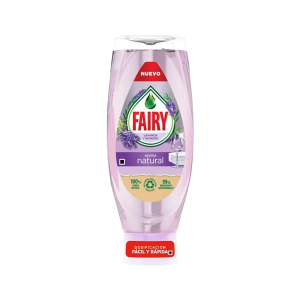 FAIRY Detergente lavavajillas a mano Maxi Poder Natural FAIRY Lavanda 640 ml. - 0.64 l - Imagen del producto en Findit