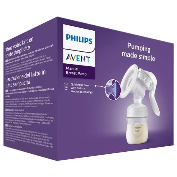 AVENT de Philips Extractor de leche manual con tecnología Natural Motion. - 1 ud - Imagen del producto en Findit