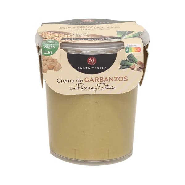 SANTA TERESA Crema de garbanzos con puerro y setas 400 ml. - 0.4 l - Imagen del producto en Findit