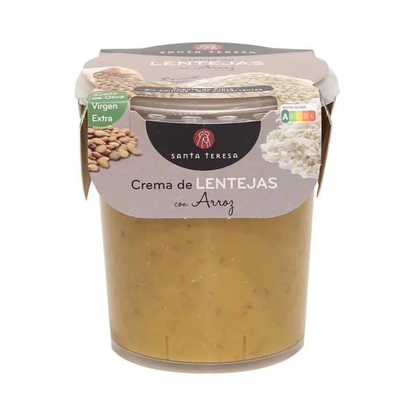 SANTA TERESA Crema de lentejas con arroz 400 g. - 0.4 l - Imagen del producto en Findit