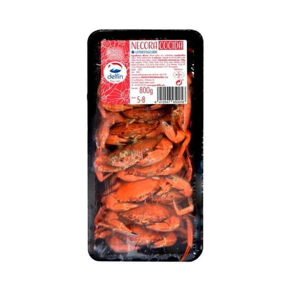 DELFÍN Necora cocida 5 / 8, ultracongelada 800 g. - 0.8 kg - Imagen del producto en Findit