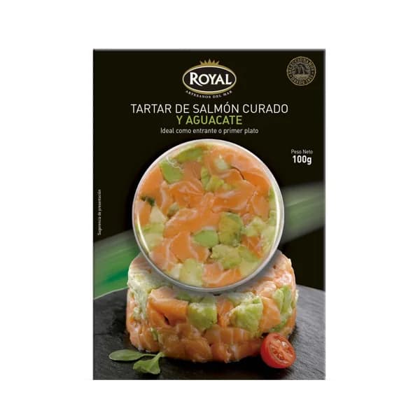 ROYAL Tartar salmón ahumado con aguacate 100 gr. - 0.1 kg - Imagen del producto en Findit