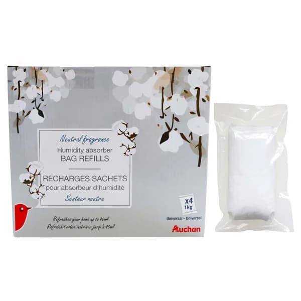 Pack de 4 recambios de absorbedor de humedad, 1kg. - 1 ud - Imagen del producto en Findit