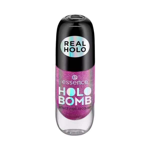 ESSENCE Holo bomb tono 02 Holo moly Esmalte de uñas con pigmentos luminosos y efecto holográfico. - 1 ud - Imagen del producto en Findit