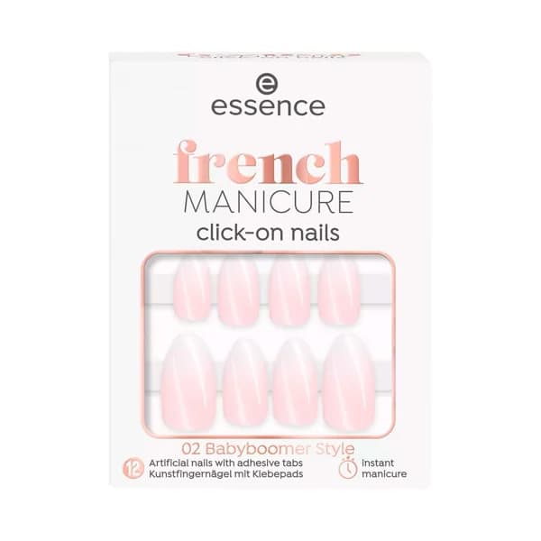 ESSENCE French manicure tono 02 Babyboomer style Uñas artificiales, manicura francesa, autoadhesivas. - 1 ud - Imagen del producto en Findit