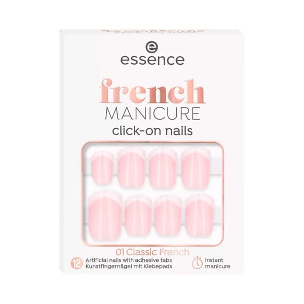 ESSENCE French manicure tono 01 Classic french Uñas artificiales, manicura francesa, autoadhesivas. - 1 ud - Imagen del producto en Findit