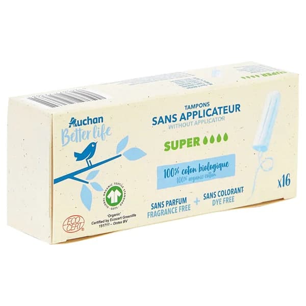 ALCAMPO ECOLÓGICO Tampones sin aplicador Super ALCAMPO ECOLÓGICO Medio Ambiente 16 uds. - 1 ud - Imagen del producto en Findit