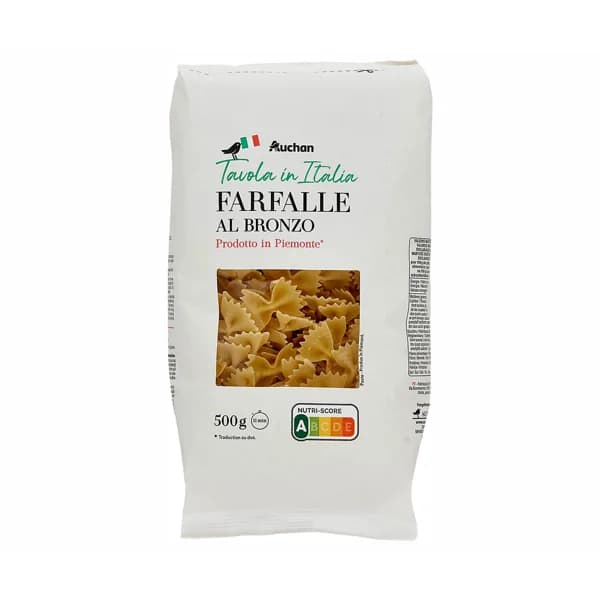 PRODUCTO ALCAMPO Farfalle bronzo Tavola in Italia - 0.5 kg - Imagen del producto en Findit