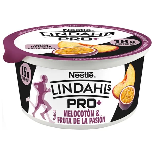 DANONE Lindahls Pro+ de Nestlé Producto lácteo con alto contenido en proteínas y sabor melocotón y fruta de la pasión 160 g. - 0.16 kg - Imagen del producto en Findit