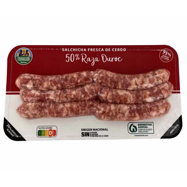 ALCAMPO CULTIVAMOS LO BUENO Salchichas cerdo duroc  270 g. - 0.27 kg - Imagen del producto en Findit