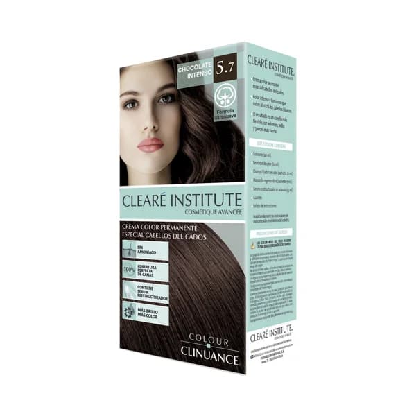 CLEARÉ INSTITUTE Crema de color permanente para cabellos delicados, tono 5.7 Chocolate inrenso CLEARÉ INSTITUTE. - 1 ud - Imagen del producto en Findit
