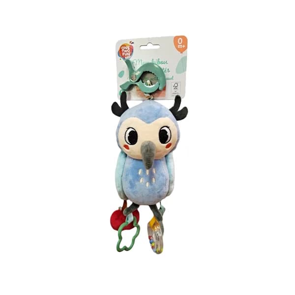 Peluche de buho colgante, ONE TWO FUN. - 1 ud - Imagen del producto en Findit