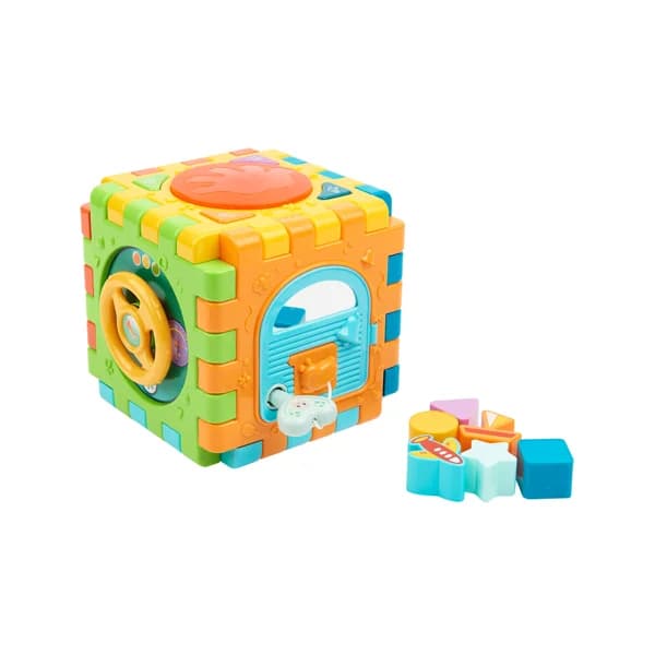 Cubo de actividades con luces y sonido, +12 meses, ONE TWO FUN. - 1 ud - Imagen del producto en Findit