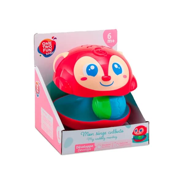Juguete Diverbola de mono, +6 meses, ONE TWO FUN. - 1 ud - Imagen del producto en Findit