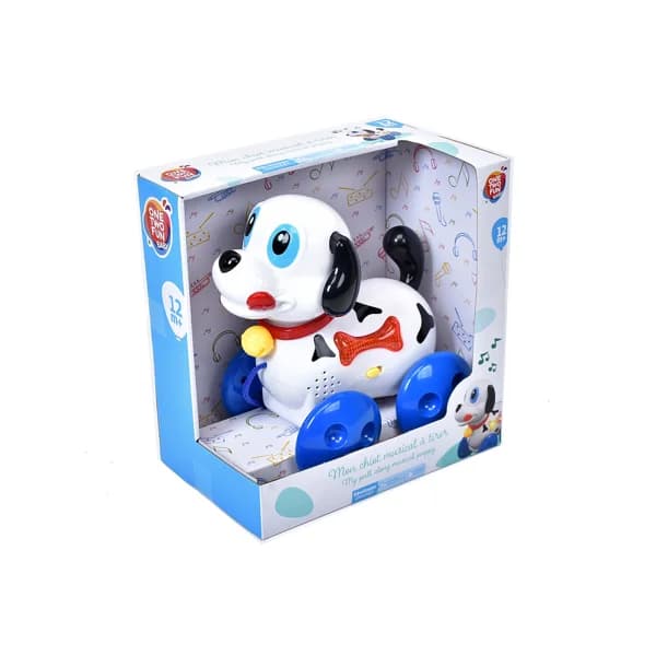 Perrito de arrastre con sonido, +12 meses, ONE TWO FUN. - 1 ud - Imagen del producto en Findit