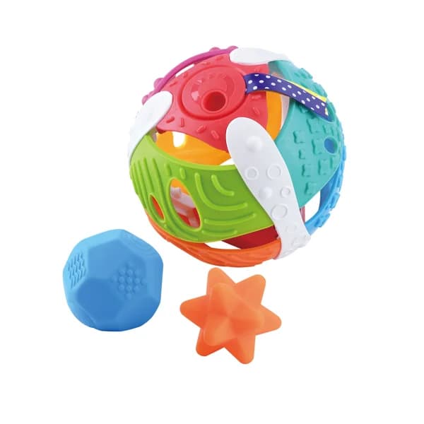 Bola Roll & Play, juguete sensorial para bebés a partir de 6 meses, ONE TWO FUN ALCAMPO. - 1 ud - Imagen del producto en Findit