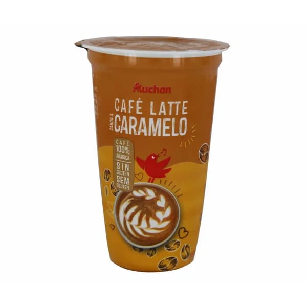 AUCHAN Café latte caramelo 250 ml. Producto Alcampo - 0.25 l - Imagen del producto en Findit