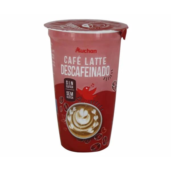AUCHAN Café latte descafeinado 250 ml. Producto Alcampo - 0.25 l - Imagen del producto en Findit
