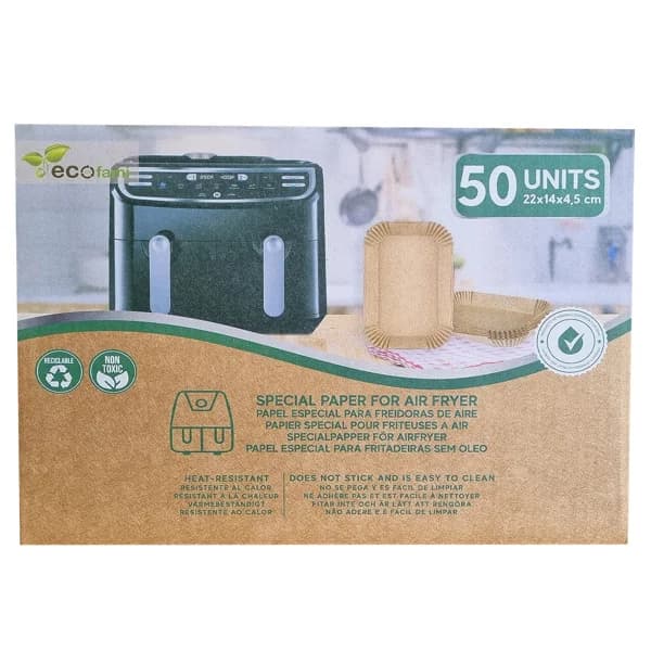 FAMI Papel especial freidoras aire 22x14x4,5 Ecofami 50 un. - 1 ud - Imagen del producto en Findit