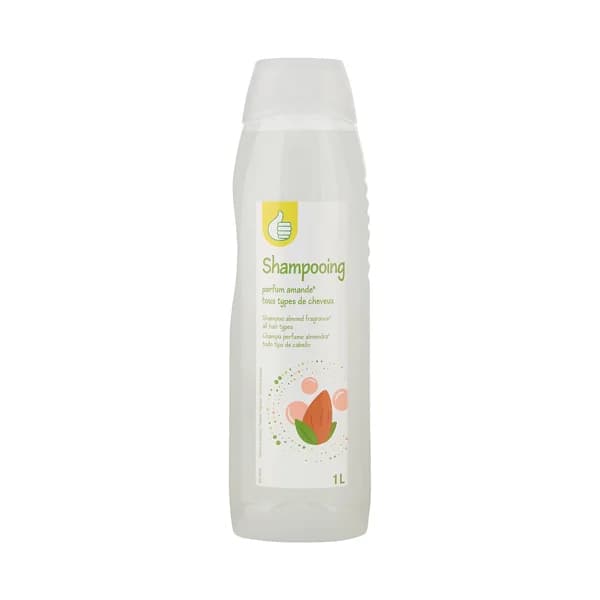 PRODUCTO ECONÓMICO ALCAMPO Champú con perfume de almendra para todo tipo de cabellos 1 l. - 1 l - Imagen del producto en Findit