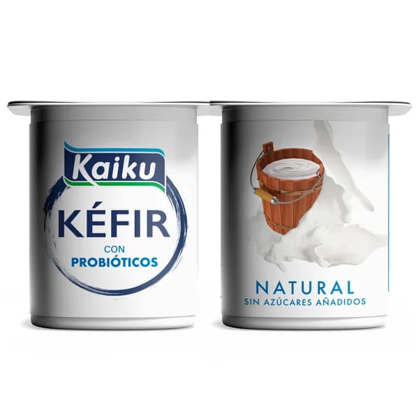 KAIKU Kéfir natural con probióticos, sin azúcares añadidos 4 x 125 g. - 0.5 kg - Imagen del producto en Findit