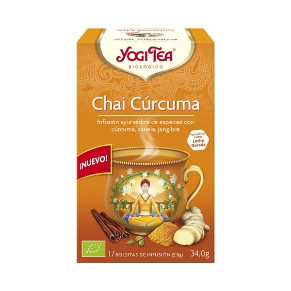 YOGI TEA Infusion BIO chai curcuma 17 uds. 34 g. - 1 ud - Imagen del producto en Findit