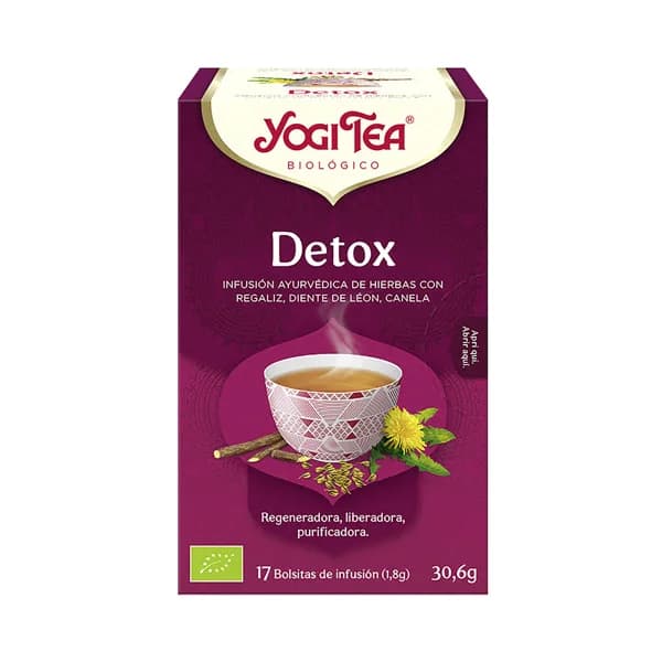 YOGI TEA Tea Detox Infusión BIO 17 uds. 30 g. - 1 ud - Imagen del producto en Findit