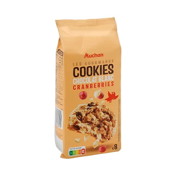 PRODUCTO ALCAMPO Les gourmands Galletas cookies con chocolate blanco y arándanos 200 g. - 0.2 kg - Imagen del producto en Findit