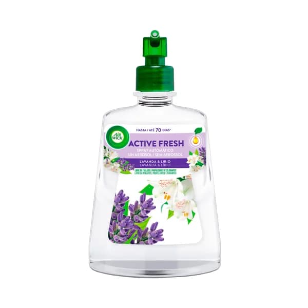 AIR WICK Recambio de ambientador automático lavanda y lirio AIR WICK Active Fresh 228 ml. - 0.23 l - Imagen del producto en Findit