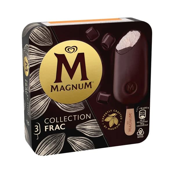 MAGNUM Collection frac bombón helado de nata recubierto de chocolate 3 x 90 ml. - 0.27 l - Imagen del producto en Findit