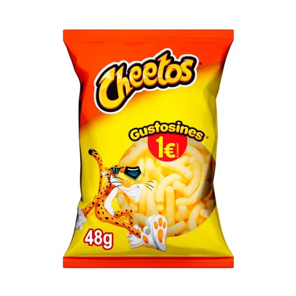 CHEETOS Gustosines Aperitivo de maíz horneado con forma de gusanito bolsa 48 g. - 1 ud - Imagen del producto en Findit