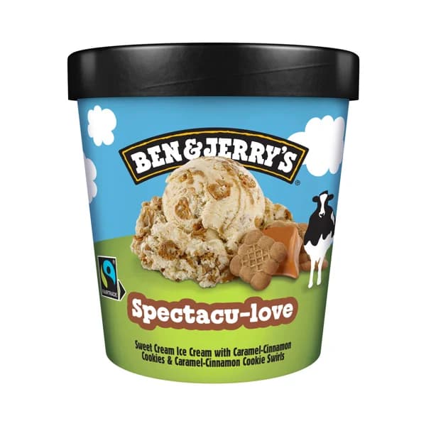 BEN & JERRY´S Spectacu-love tarrina de helado de nata con galletas caramelizadas con canela 465 ml. - 0.47 l - Imagen del producto en Findit