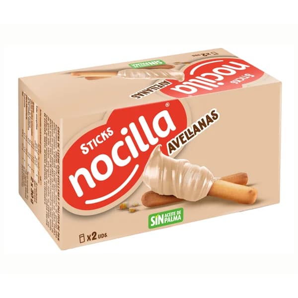 NOCILLA Crema de cacao con sticks 2 uds 60 g - 0.06 kg - Imagen del producto en Findit