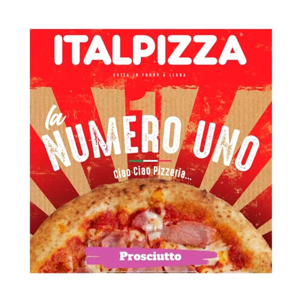 ITALPIZZA Pizza congelada de jamón cocido sabor ahumado 430 g. - 0.43 kg - Imagen del producto en Findit