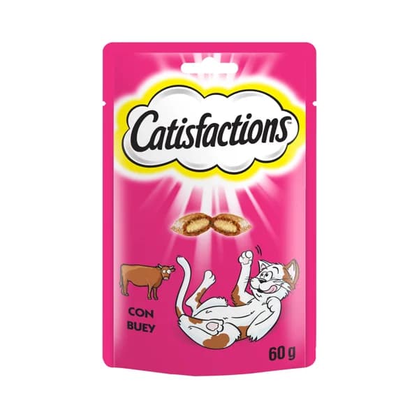 CATISFACTIONS Snacks para gatos y gatitos a base de buey CATISFACTIONS 60 g. - 0.06 kg - Imagen del producto en Findit