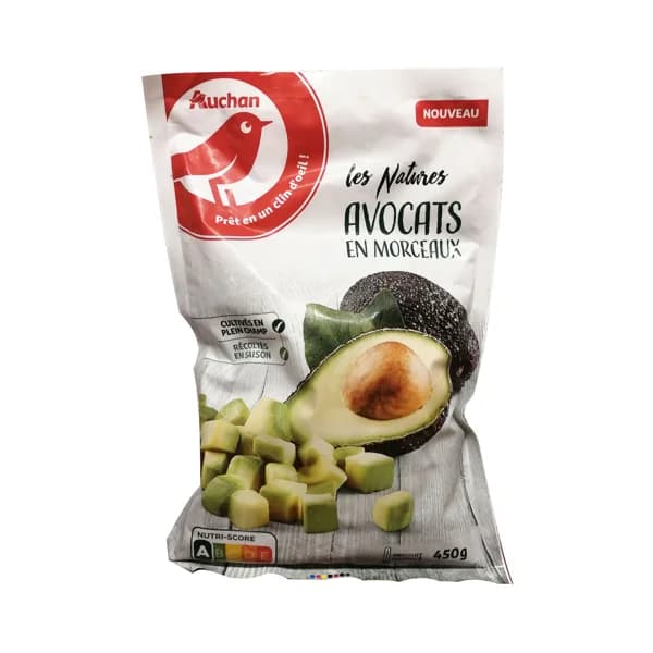 AUCHAN Aguacate pelado, cortado en trozos y ultracongelado 450 g. Producto Alcampo - 0.45 kg - Imagen del producto en Findit