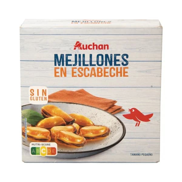 PRODUCTO ALCAMPO Mejillones pequeños en escabeche 69 g. - 0.07 kg - Imagen del producto en Findit