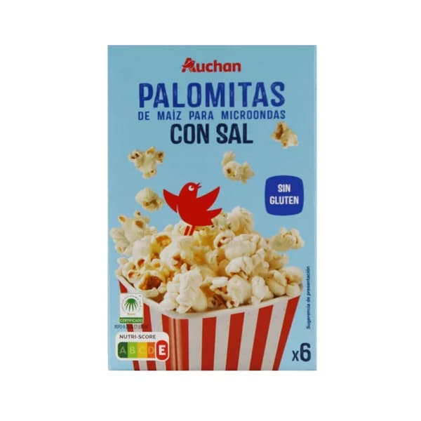 PRODUCTO ALCAMPO Palomitas de maíz para microondas con sal PRODUCTO ALCAMPO 6 uds. X 90 g. - 0.54 kg - Imagen del producto en Findit