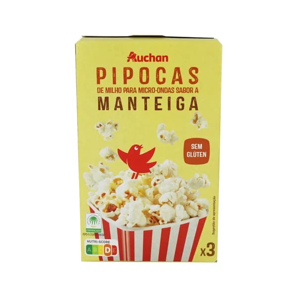 PRODUCTO ALCAMPO Palomitas de maíz para microondas sabor mantequilla PRODUCTO ALCAMPO 3 uds. x 90 g. - 0.27 kg - Imagen del producto en Findit