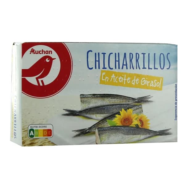 PRODUCTO ALCAMPO Chicharrillos en aceite de girasol 87 g. - 0.09 kg - Imagen del producto en Findit