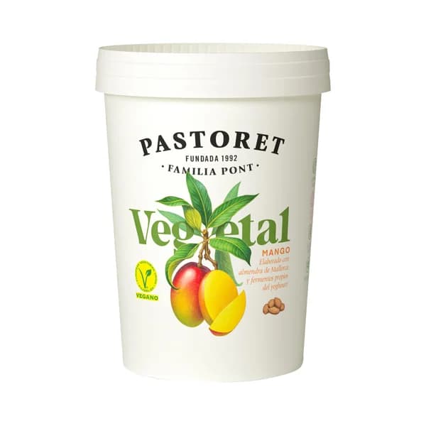 PASTORET Especialidad a base de almendra de Mallorca con mango y fermentos del yoghourt Vegetal 500 g. - 0.5 kg - Imagen del producto en Findit