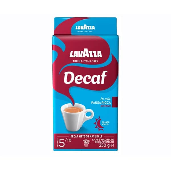 LAVAZZA Café molido natural Descafeinado Intenso  250 g. - 0.25 kg - Imagen del producto en Findit