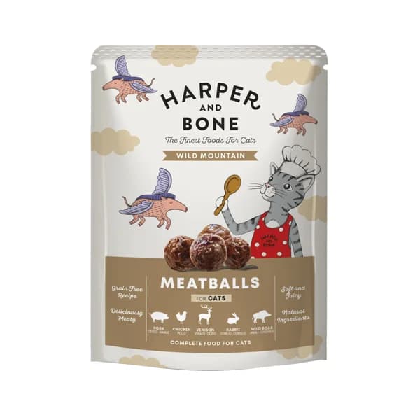 HARPER & BONE Recetas de caza Alimentación húmeda de carne para gato 300 g. - 0.09 kg - Imagen del producto en Findit